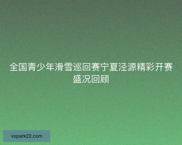 全国青少年滑雪巡回赛宁夏泾源精彩开赛盛况回顾